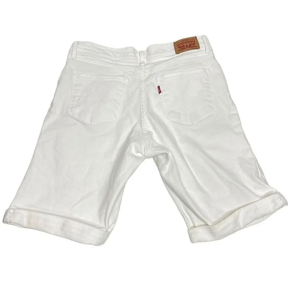 Levi’s vintage 90’s white Bermuda shorts size 31 - Picture 6 of 14